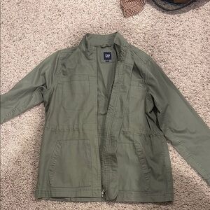 GAP Women's Military Field Jacket in Olive